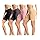 wirarpa Leggings Cortos Boxer Mujer Algodon Shorts Bragas Pantalones Pack de 4 Negro, Gris Oscuro, Rosa Beige Tamaño 5XL
