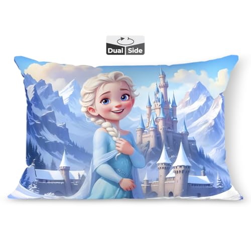 Image of Brizberry Baby Kids Toddler Pillow Cushion, for 3 Years to 8 Years, Super Soft Fabric | Princess, Animal & Cartoon Prints | 12x18 inches (Design 14)