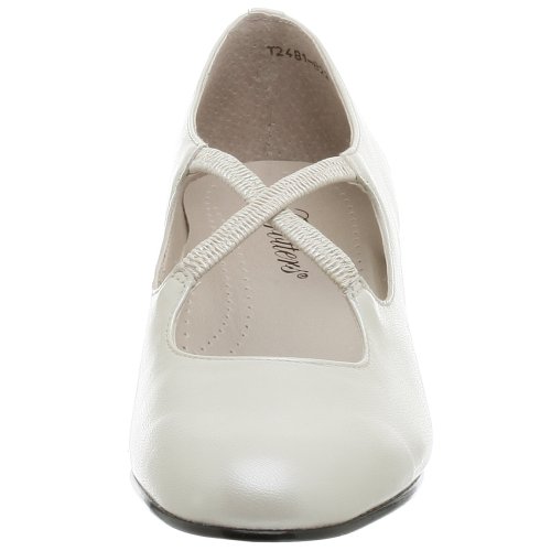 Trotters womens jamie pumps shoes, White Pearl, 5.5 US2