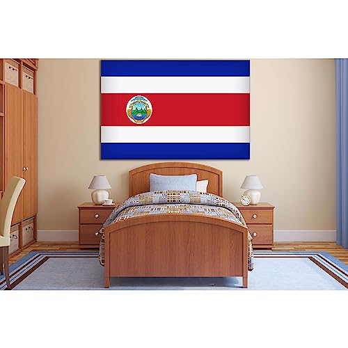 Drapeau du Costa Rica ZELLART pour habiller mur vide fana