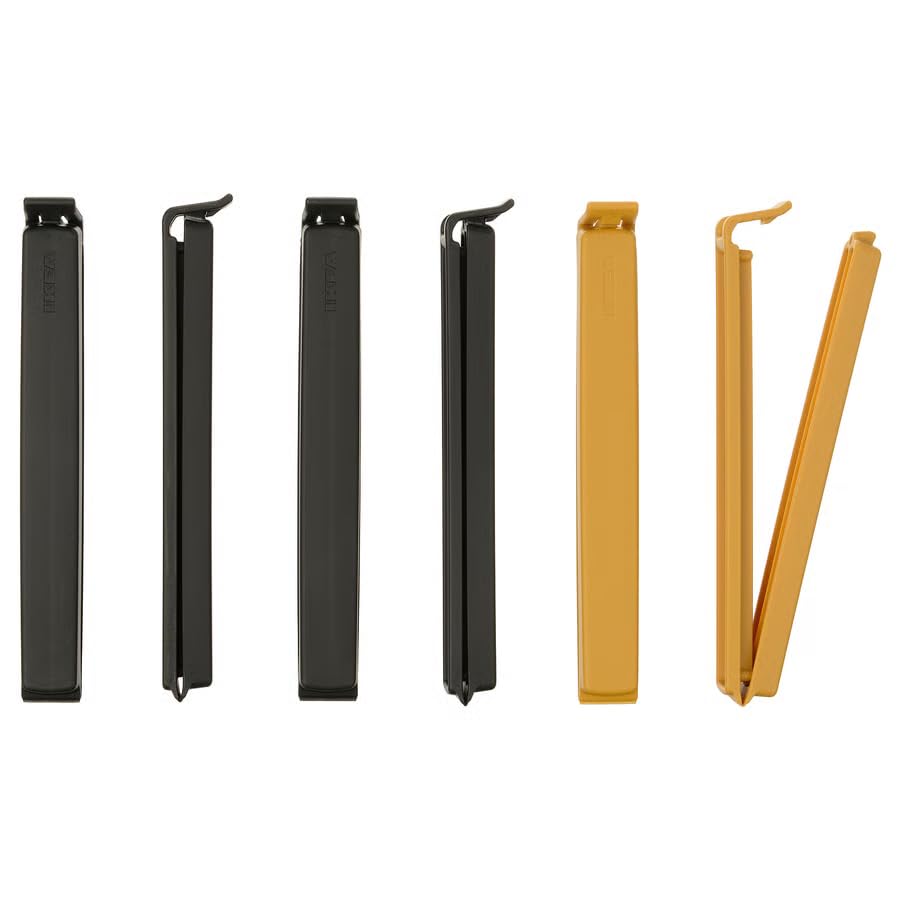 Ikea Bevara Sealing clip, assorted colors, 10 pack-image-1