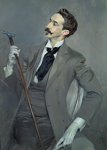 Cuadro de lienzo vintage de Robert de Montesquiou para un hogar con alma y carácter
