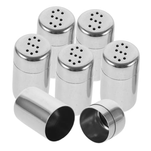 Wakauto Stainless Steel Salt Pepper Shaker Set Mini Condiment Dispenser Jars for Camping Kitchen Travel