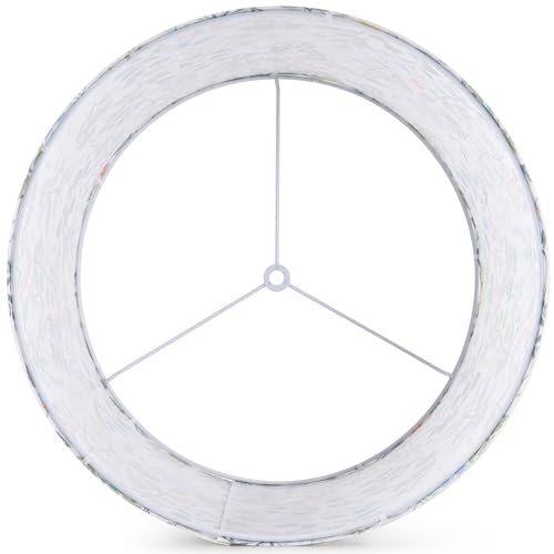 Go&So G5-17-4 Goso 2Pcs Medium Lampshade Polyester Fiber Printing Flowers Drum Lamp Shade thumb #3