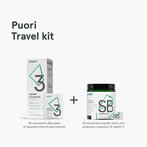 Puori P3 Health Essentials - Multivitamins For Men And Women - 30 Servings - Omega 3, Vitamin D, Magnesium, Zinc - Multi-Nutrient For Brains And Energy #TOP6
