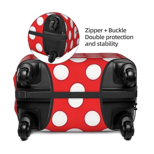 Cute Polka Dot Print Fashionable Suitcase Cover Personalized Luggage Protector for Travel and Business4
