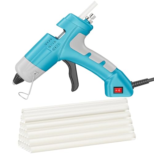 HHYSSG Pistola Per Colla a Caldo Da 20w Con Interruttore On/Off - Contiene 30 Stick Di Colla Per Lavori Artigianali, Riparazioni In Casa E In Ufficio (Art déco)