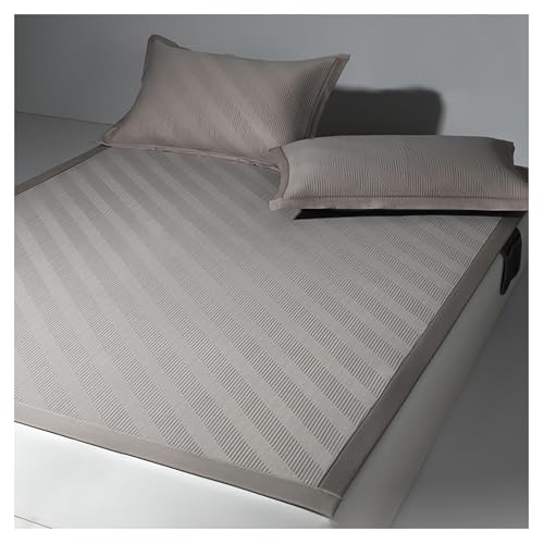 Tapis de couchage en soie glacée rafraîchissant et lavable avec ses deux taies d'oreiller assorties