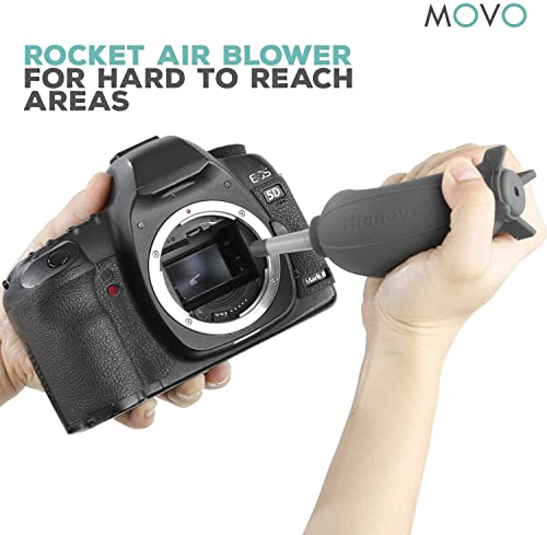 Movo Ccd Camera Dslr Cleaning Kit - Camera Lens Cleaning Kit For Digital Cameras - With Sensor Cleaning Kit, Microfiber Lens Cloth, Screen Cleaner Spray, Sensor Cleaning Blower, Lens Pen, And More #TOP3