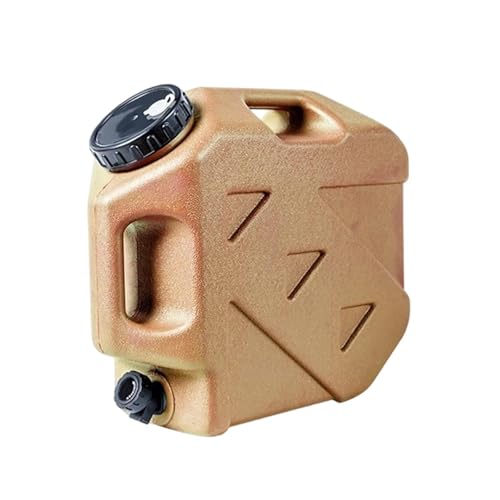 predolo Bidón de Agua Portátil de 15 litros con Grifo, Ideal para Acampar, Casa, Coche Y Barbacoas, Caqui