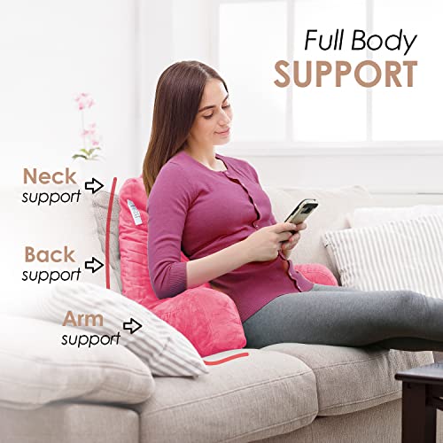 image for Nestl Reading Pillow for Kids & Teens with Shredded Memory Foam, Backr