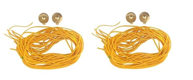 Plain Big Mangal Sutra Thalli Bottu and yellow coloured thaddu pack of 4(Brass)-image-41