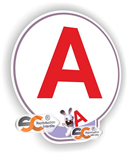 Disque A Jeune Conducteur Lapin Crétin Autocollant Jeune permis