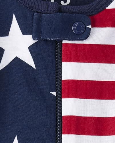 The Children's Place Baby Girls' Americana Snug Fit Cotton One Piece Pajamas2