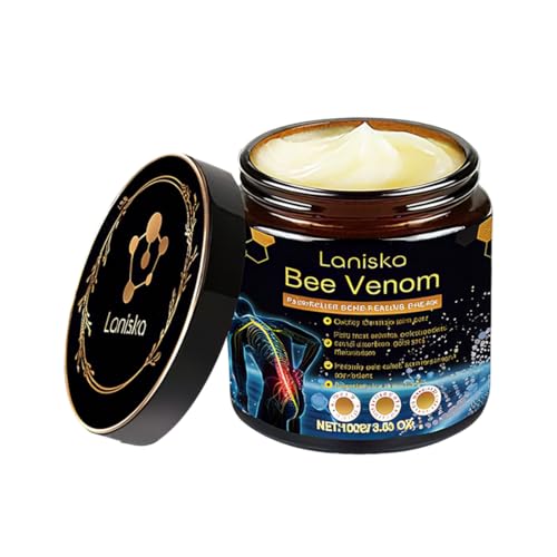 XPEX 100g Bee Venom,Crema De Veneno De Abeja y Cúrcuma Para Dolor Articular y Muscular - Alivio Rápido Con Efecto Calor