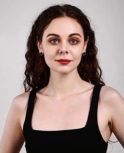 K.k. Black Onyx Stud Earring Circled With Pearls, 14K Gold-Plated Stud And Holder, Yellow Gold #TOP2