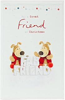 Friend Christmas Card - Christmas Card for Friend - Cute Boofle Dogs Christmas Card