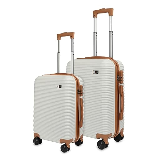 3G-Polycarbonate-Hardsided-8-Wheel-Trolley-Bag-with-USB-Charging-Port-Travel-Luggage-Set-Cabin-55cms-Check-in-65-cms-for-Men-Women-White