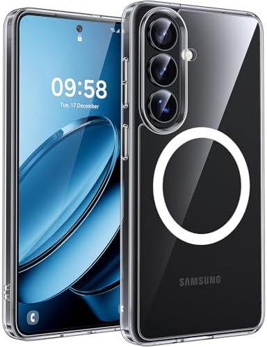 TOCOL Hülle für Samsung Galaxy S26, Kompatibel mit MagSafe, Transparent | Nie Vergilbung, Starke Haftkraft, Vollständiger Kameraschutz, Militärschutz Stoßfest Kratzfest Haltbarkeit