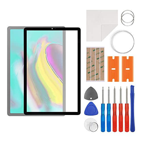 swark Juego de reparación de pantalla de cristal frontal compatible con Samsung Galaxy Tab S5e...