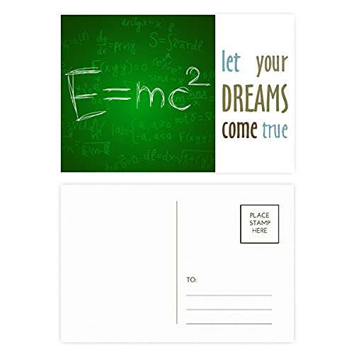 Cartes postales de remerciement physique et calculus Lot de 20 Dream Come True