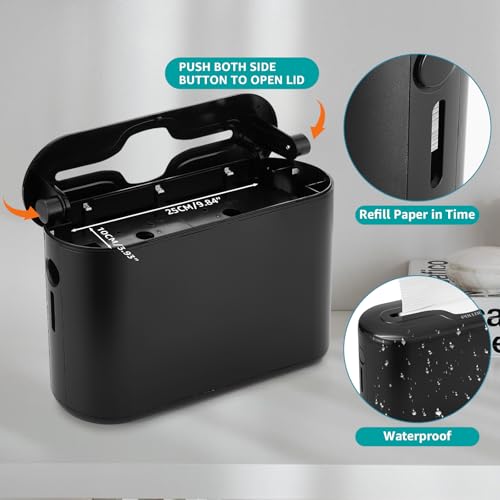 Image of Pollock Paper Towel Holder Dispenser Countertop Commercial,Black-M