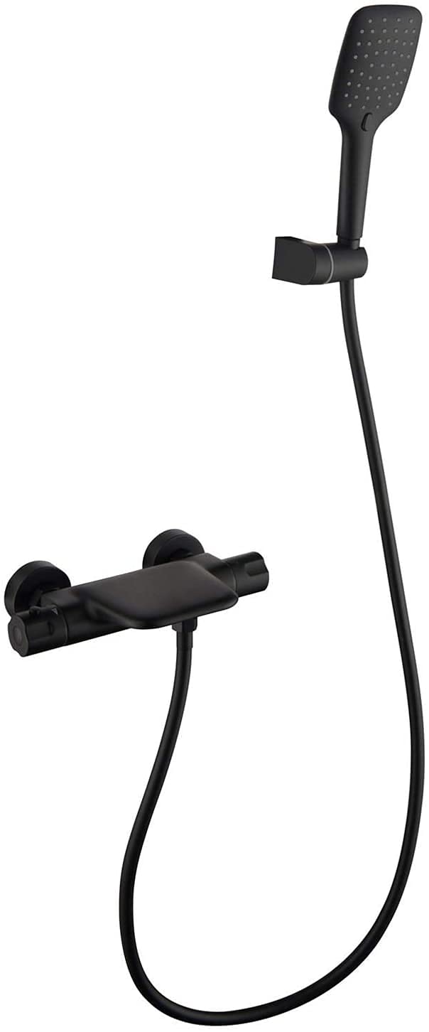 Robinet de baignoire avec douche Tatic mitigeur cascade laiton salle de bain colonne douchette