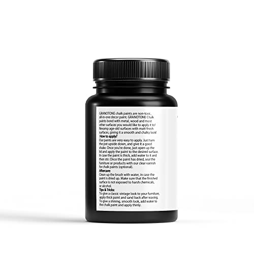 Image of GRANOTONE Chalk Paint Black 120ml Matte Finish