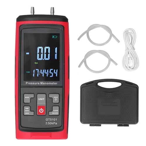 Digital Manometer, Air Gas Pressure Tester, LCD Backlight Display, Min Modes Chemical Industry Metallurgy, Electric Power Nuclear Power