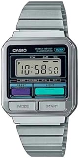 Casio Vintage Unisex Digitaluhr Silberfarben A120WE-1AEF