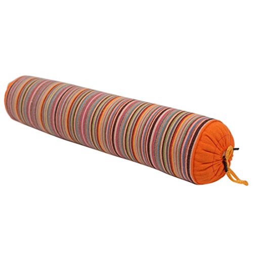 YUENA CARE Cojín Cilíndrico, Almohada para Cuello con Funda Desmontable y Lavable Relleno de Cáscara de Alforfón Cómodo para Dormir #4
