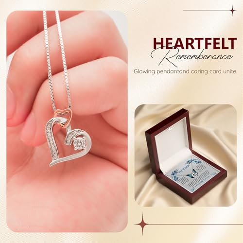 Im Sorry Gifts for Wife, Girlfriend - Apology Necklace with Poem - Forgiveness Jewelry with Meaningful Love and Remorse Message - Ready To Gift in Beautiful Box - Romantic Apology Jewelry - Love Knot Necklace3