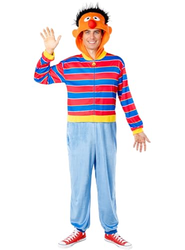 Funidelia | Disfraz de Epi - Barrio Sésamo para hombre y mujer Disfraz para adultos y divertidos accesorios para Fiestas, Carnaval y Halloween - Talla M - L