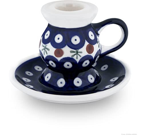 Original Bunzlauer Keramik vintage Kerzenständer Ø11,5 cm, H=7,8 cm, Dekor 41 Cover