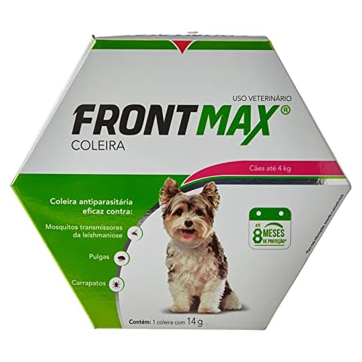 Coleira Antiparasitária Vetoquinol Frontmax para Cães até 4 Kg 14g