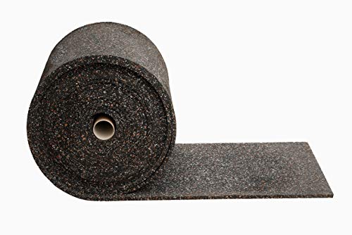 Gummimatte 1,5 cm Anti-Vibrationsmatte Antirutschmatte 250 x 60 x 1,5 cm, schwarz (Meterware) (Bautenschutzmatte Antivibrationsmatte Außenbereich Kofferraummatte Bodenschutzmatte Bodenbelag Gummi)
