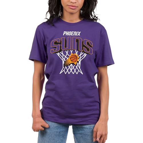 Junk Food NBA - Phoenix Suns Nothing But Net Adult SS T-Shirt Purple - image 2