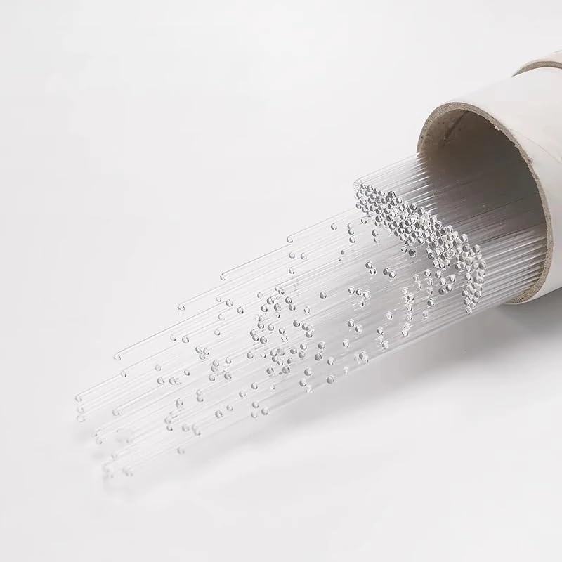 1000pcs Glass Capillary Tubes 0.1mm to 0.5mm Diameter,100mm/200mm Length,Transparent Glass Pipettes for Laboratory Use(0.3mmx200mm)