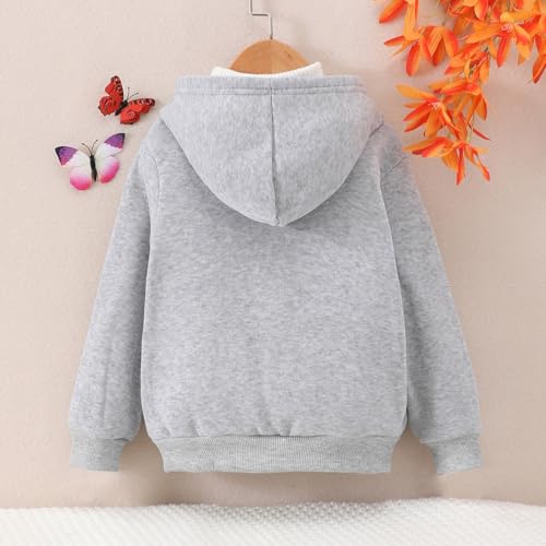 Kids Unisex Zip Up Hooded Sweatshirt Boys Girls Solid Classic Soft Hoodies Lightweight Outwear Jacket with Pockets2