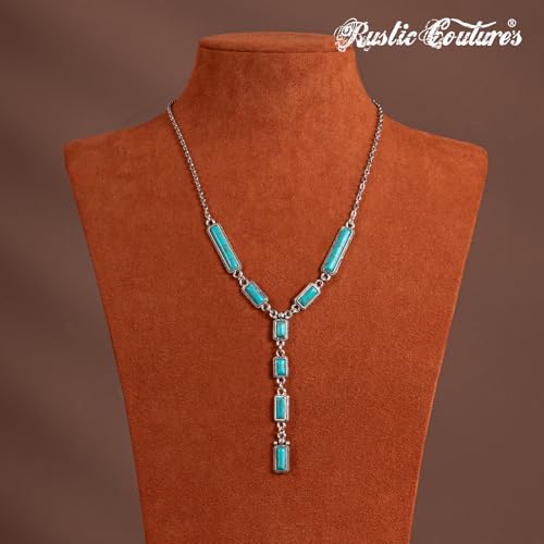 Rustic Couture's Western Turquoise Necklace Jewelry for Women Cowgirl Vintage Necklace3