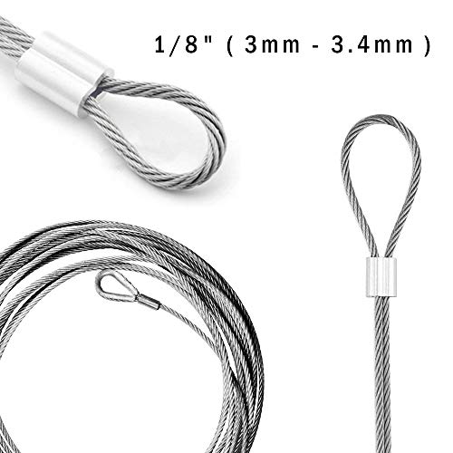 Mr.Foam BZL 1/8 Inch Aluminum Crimping Loop Sleeve 100Pcs, Diameter Wire Rope And Cable  thumb #3