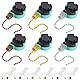 Xiatiaosann 6 Pcs Fan Pull Chain Schalter Deckenventilator Schalter 3 Geschwindigkeit 4 Draht AC 3A 250V / 6A 125V für Zing Ohr ZE-268S6 Ersatz oder Deckenventilator Licht mit Verlängerung String