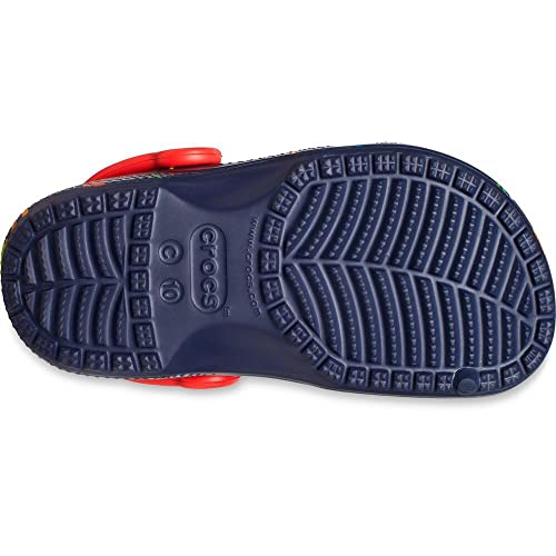 Image of Crocs Unisex-Child Kids' Classic Graphic Clog, Navy, 6 Toddler