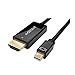 QICENT Thunderbolt Male to HDMI 4K HDTV Cable for HDTV or Monitor Converter 6.6ft - Black