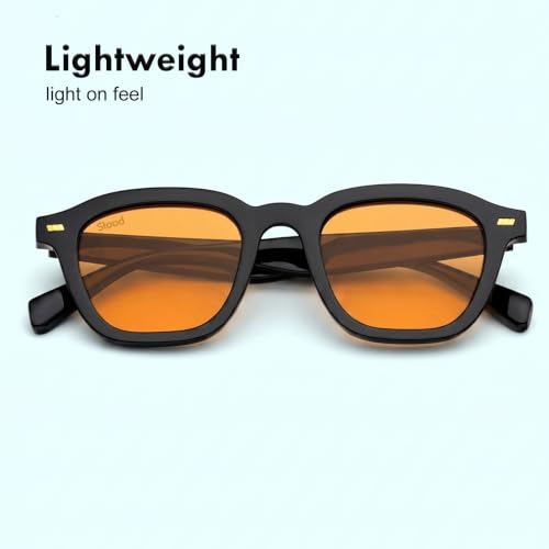 Image of Stood Retro Sunglasses | Full Rim |Soft Square | UV Protected | Medium | Men & Women | SG-STD0016