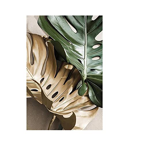 Affiches modernes feuille d'or art abstrait 60x90 cm - 2