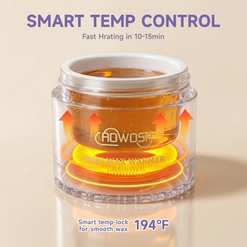 Image of Nose Waxing Warmer Men, Mini Wax Warmer for Nose Eyebrow Ear Hair Removal, Portable Wax Melter USB Fast Heat Smart Constant Temp, for Home Travel Use