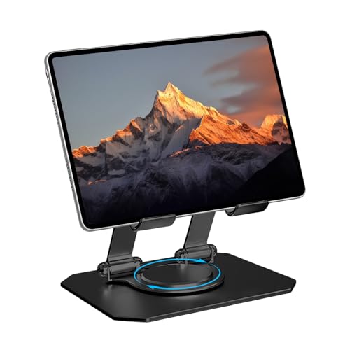 Catálogo de Bases de portátiles los más recomendados. 45 WOLADY Soporte para Tablet, Soporte iPad para Tablet Multiángulo, Rotación de 360 °, Ajustable, Soporte Plegable, para Tablets, Monitor Portátil, Compatible con iPad de 4 a...