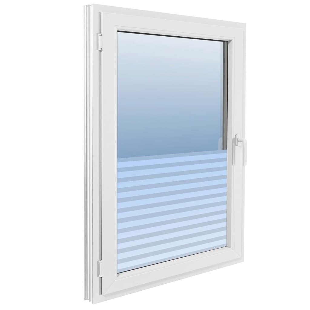 INLIFE Película adhesiva arenada para ventana, a rayas, 0,9 x 20 m, para casa y jardín, decoración (3,75 kg)