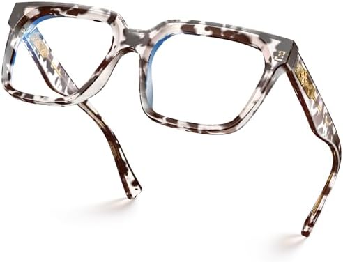VISOONE Rectangle TR90 Blue Light Blocking Glasses Computer Eyewe...